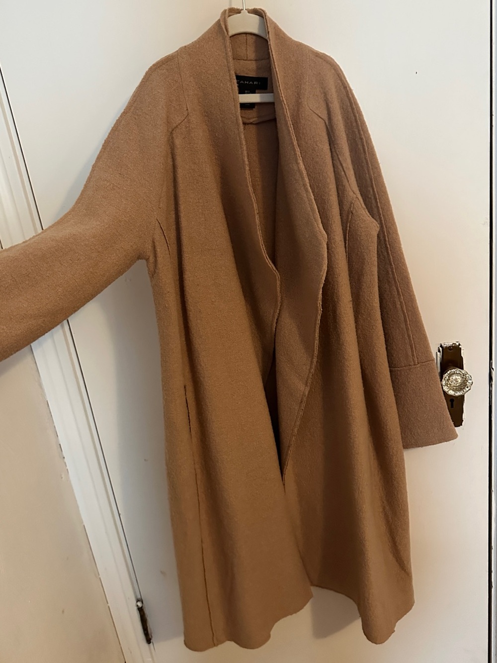 Tahari Camel Color Midi Jacket